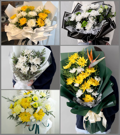 陕西渭南市大荔县赵渡镇白事花束代送